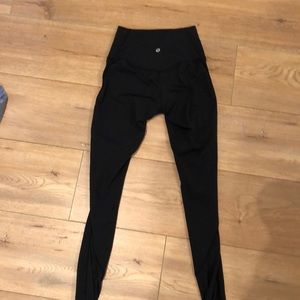 Lululemon leggings with mesh sides
